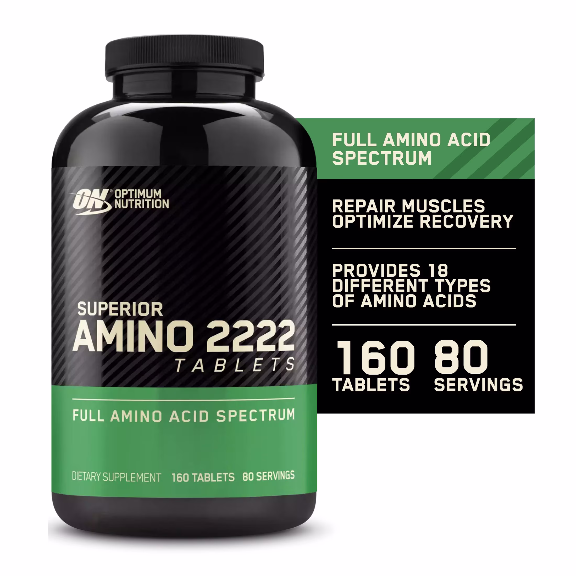 Optimum Nutrition Superior Amino 2222, 160 Ct